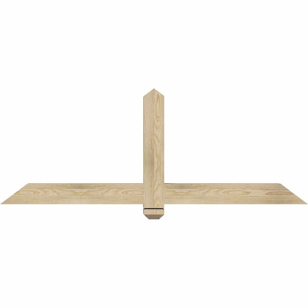 Ekena Millwork Eugene Rough Sawn Timber Gable Bracket, Douglas Fir, 60"W x 22"H x 4"D x 4"F, 9/12 Pitch GBW060X22X0404EUG00RDF - main